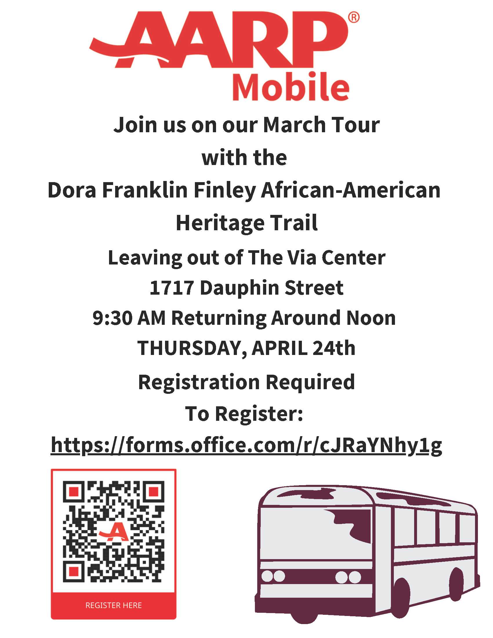 AARP Mobile Dora Franklin African-American Heritage Tour